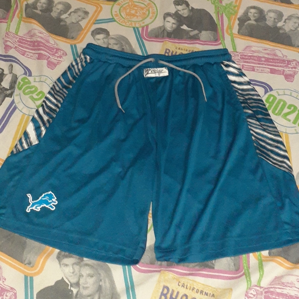 Zubaz Detroit Lions Jersey Shorts Football NFL